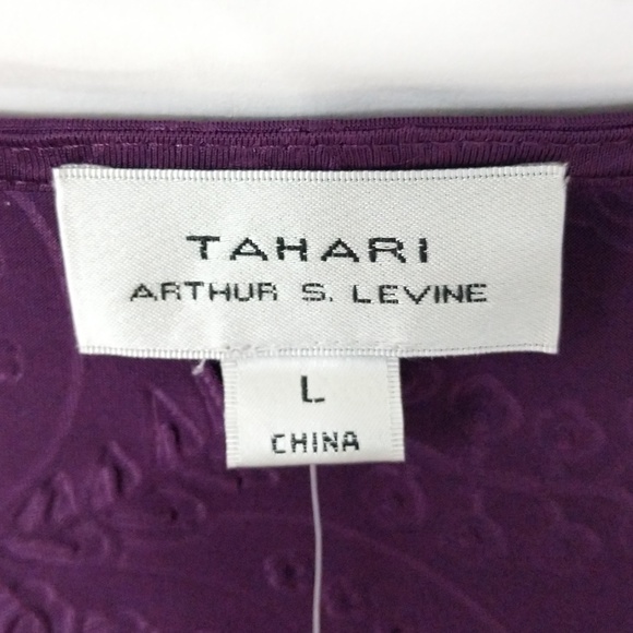 Tahari By ASL Paisley Textured Blouse - Picture 4 of 4